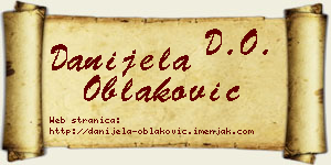 Danijela Oblaković vizit kartica